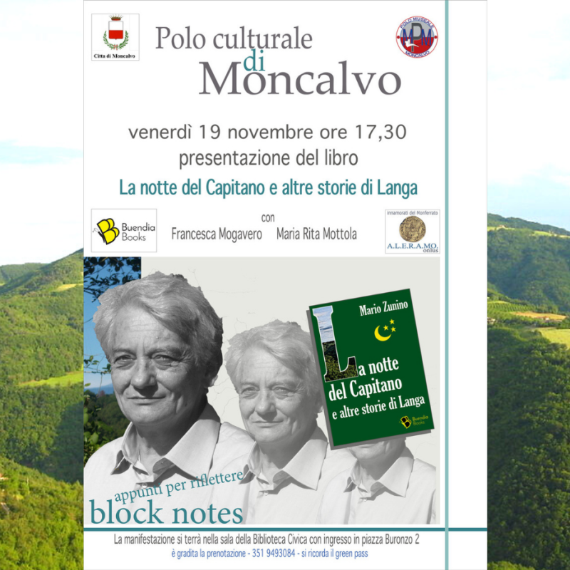 La notte del Capitano e altre storie di Langa di Mario Zunino a Moncalvo