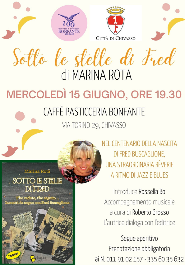 Sotto le stelle di Fred di Marina Rota al Caffè Pasticceria Bonfante di Chivasso