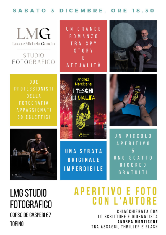 Aperitivo e foto con l'autore