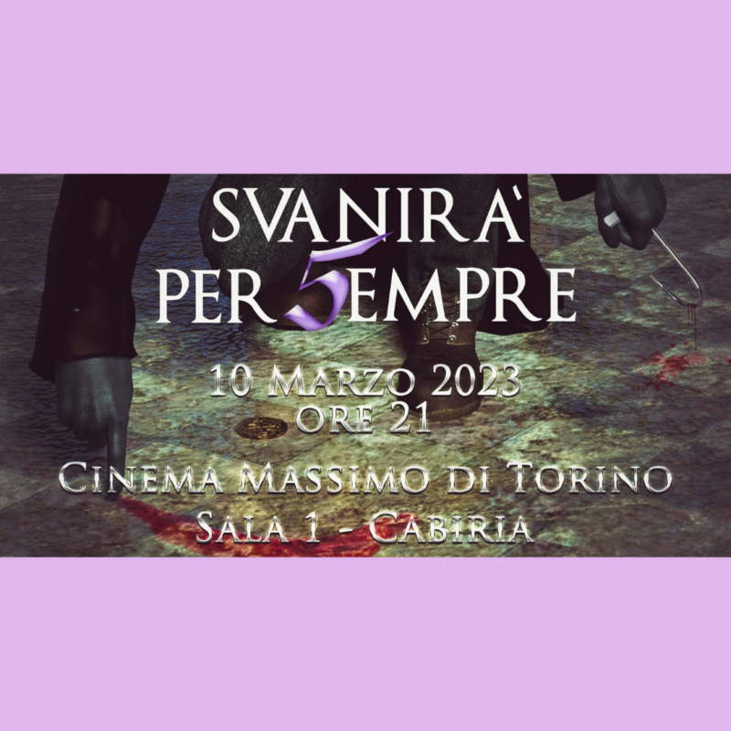 Anteprima italiana Svanirà per sempre